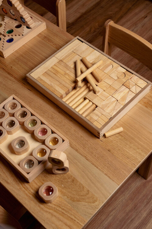 207 Piece Wooden Blocks Set