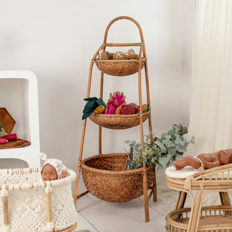 Rattan Market Stand