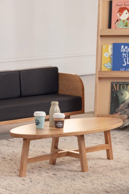 Oak Oval Coffee Table