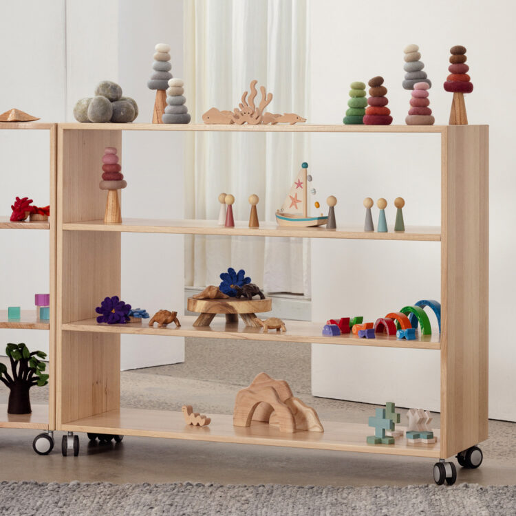 Tas Oak Flexispace Shelf Open Back Tall