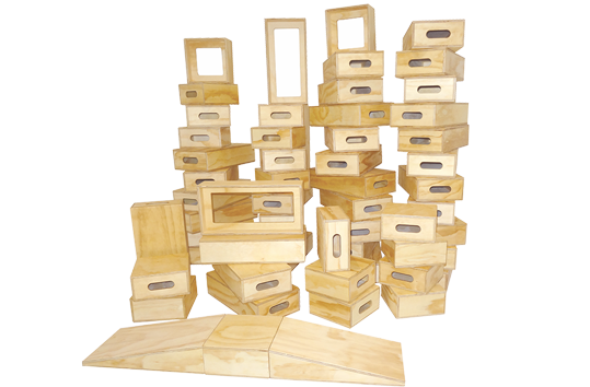 Outdoor Hollow Wooden Blocks