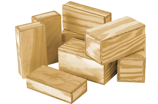 Indoor Hollow Wooden Blocks