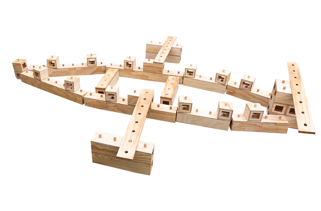 Wooden Plane Connector Blocks Kit