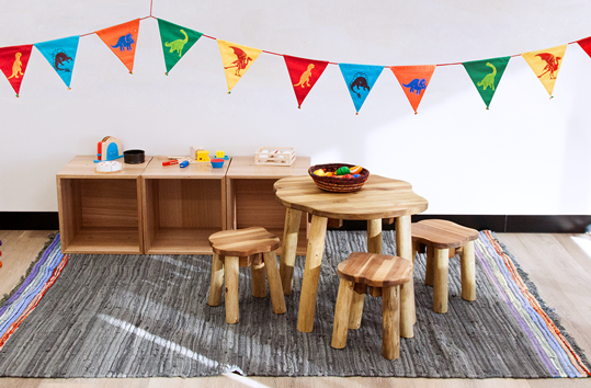 Tree Furniture Table and Stools