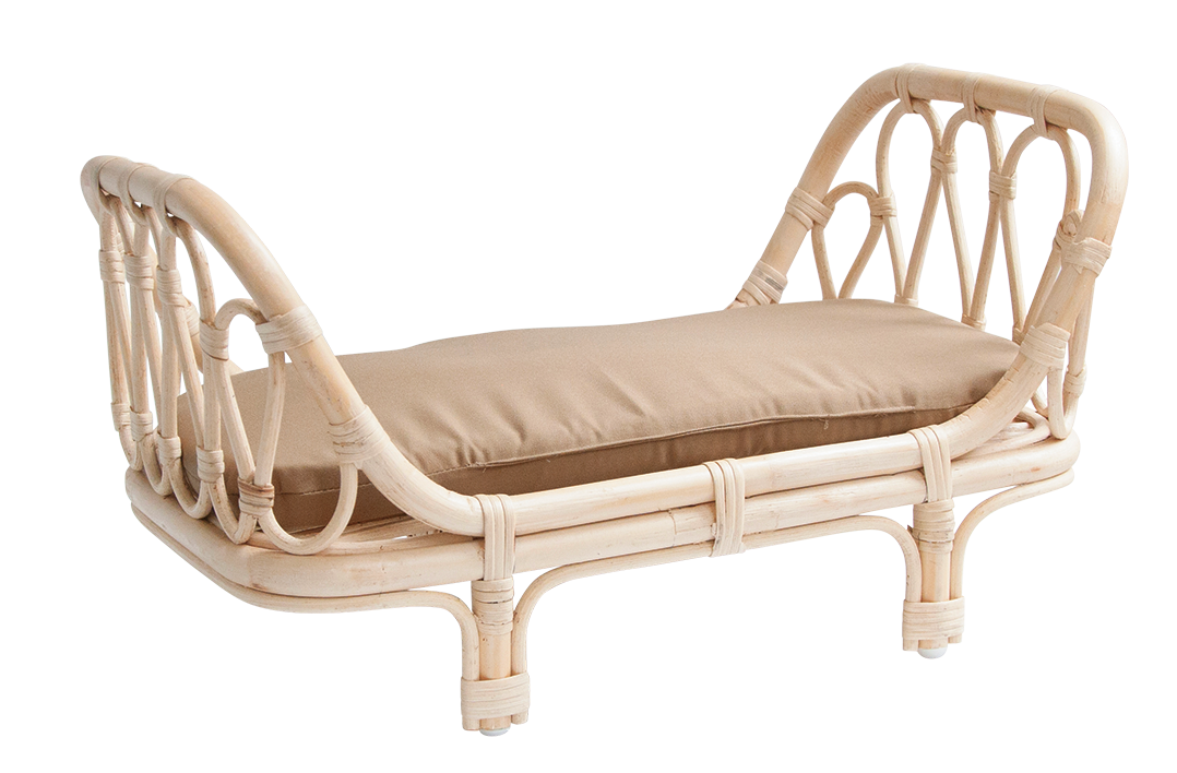 Rattan Children's Doll Day Bed