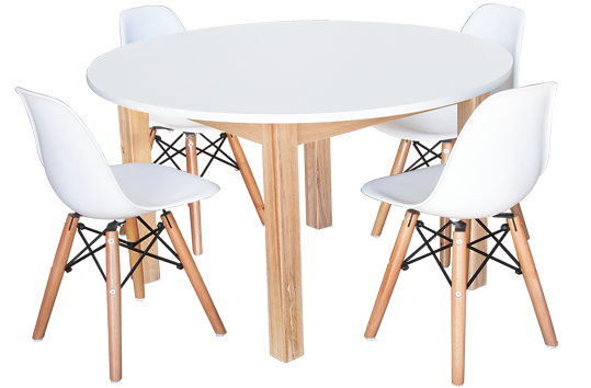 Combination Round Table & Chair Set