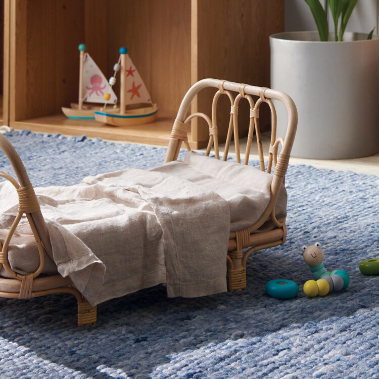 Rattan Children’s Doll Day Bed