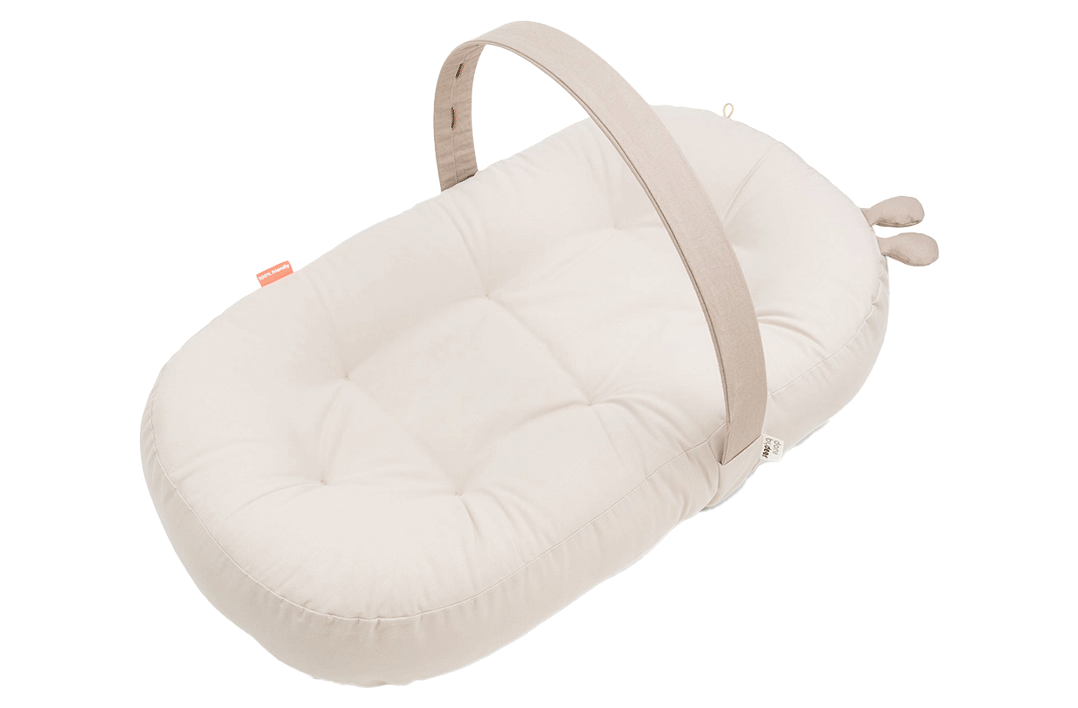 Cozy Lounger with Activity Arch, Raffi Sand