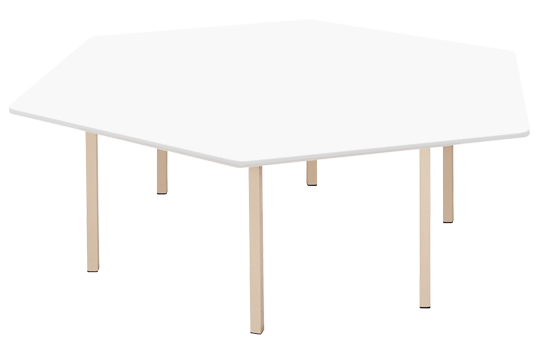 Melamine Hexagon Table Without Tub