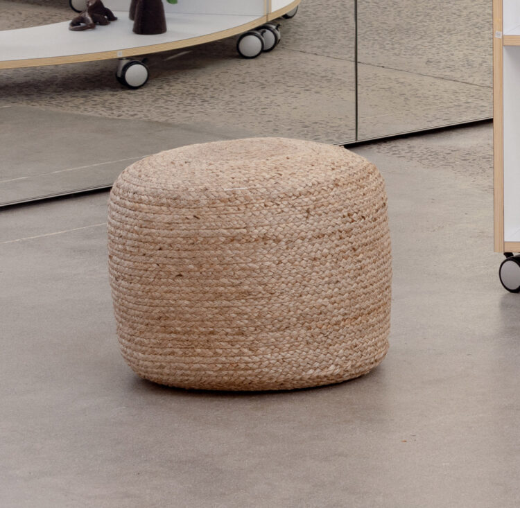 Round Ottoman Jute