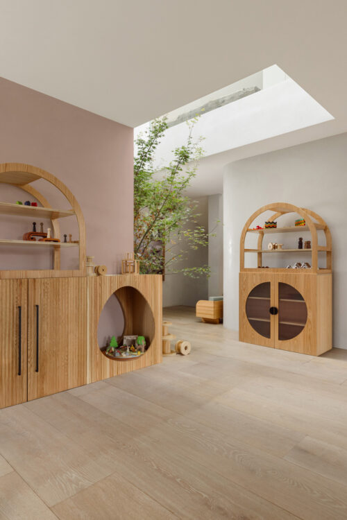 Oak Arched Cabinet