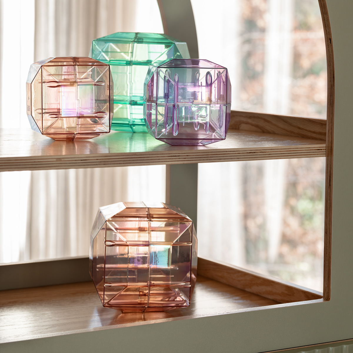 Translucent Faceted Boulders 12pc