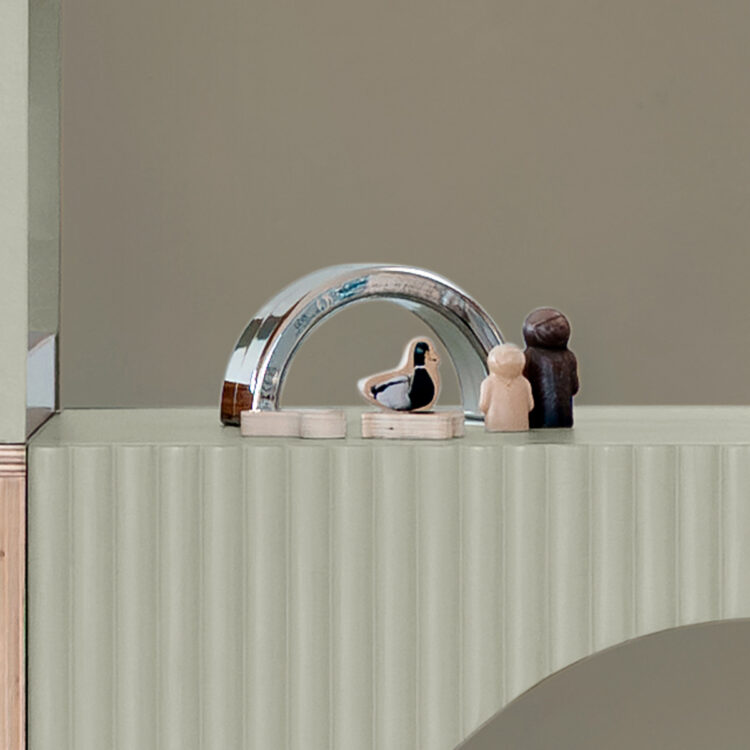 Metallic Silver Stacking Arches 12pc