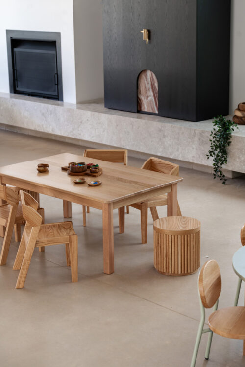 Tas Oak Hardwood Rectangle Table 1200×600mm