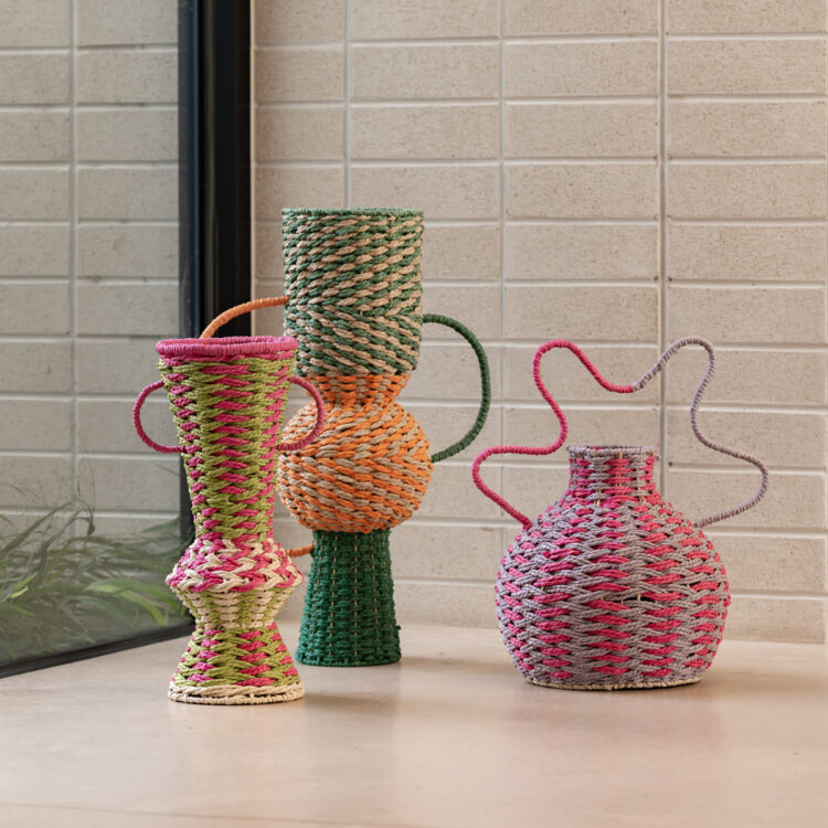 Large Paper Vases 3pc