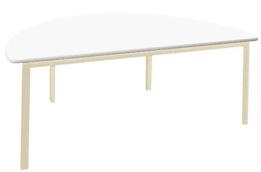 Melamine Half Round Table