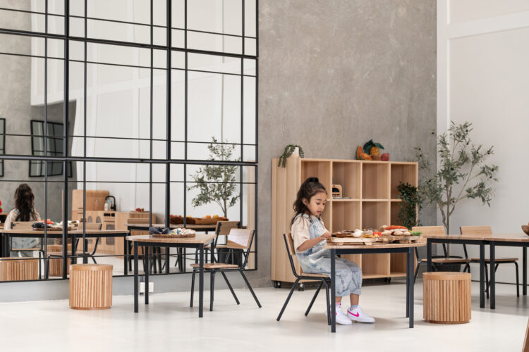 Tas Oak Hardwood Hexagonal Table