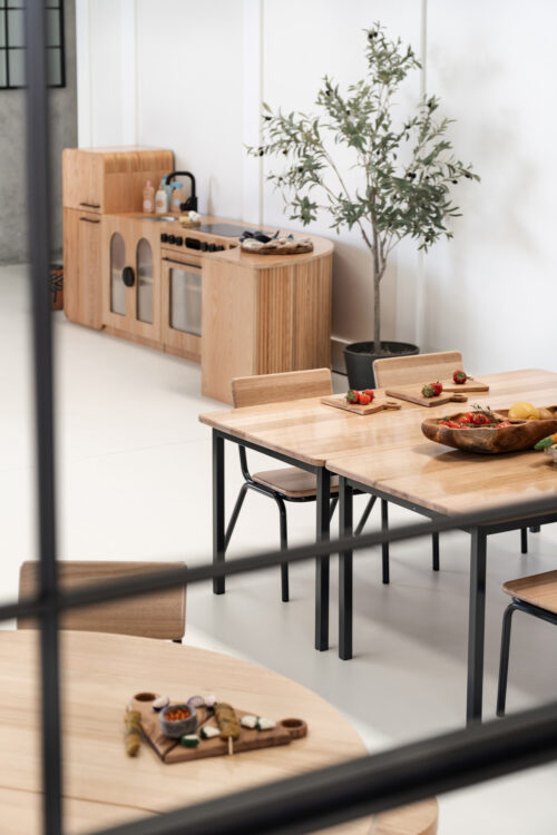 Tas Oak Hardwood Rectangle Table 1200×600mm