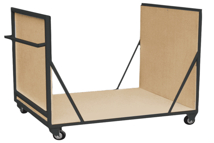 Wooden Outdoor Block Trolley