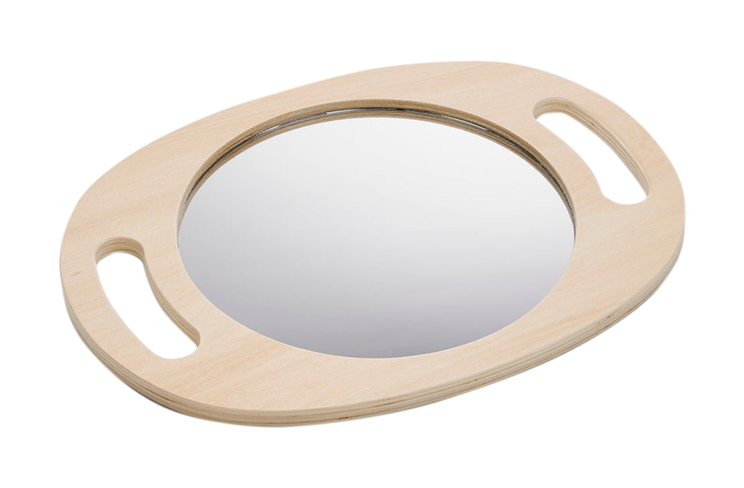 Handheld Wooden Mirror