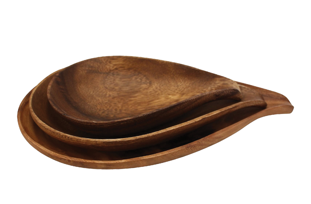Acacia Tear Drop Bowl Medium