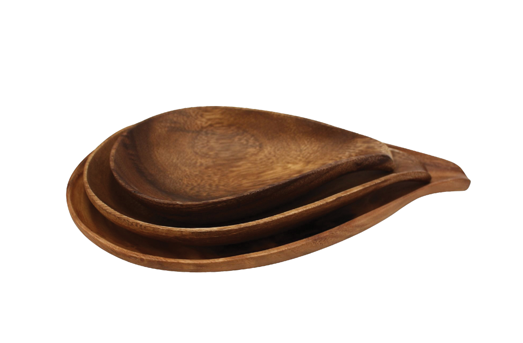 Acacia Tear Drop Bowl Small