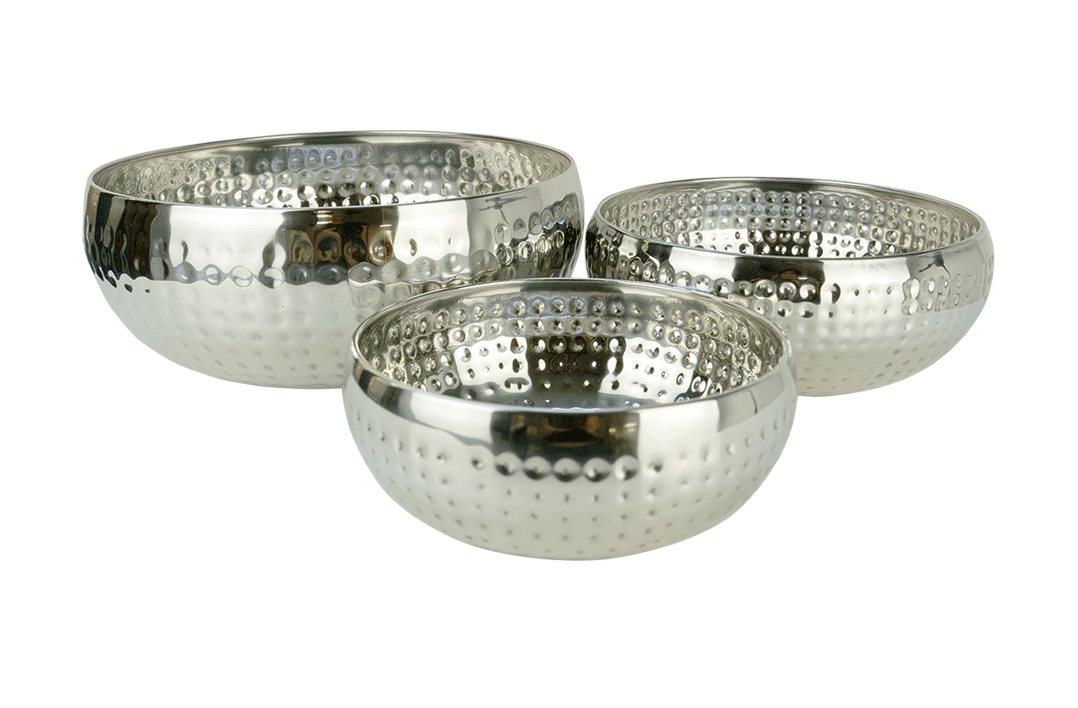 Hammered Silver Bowls