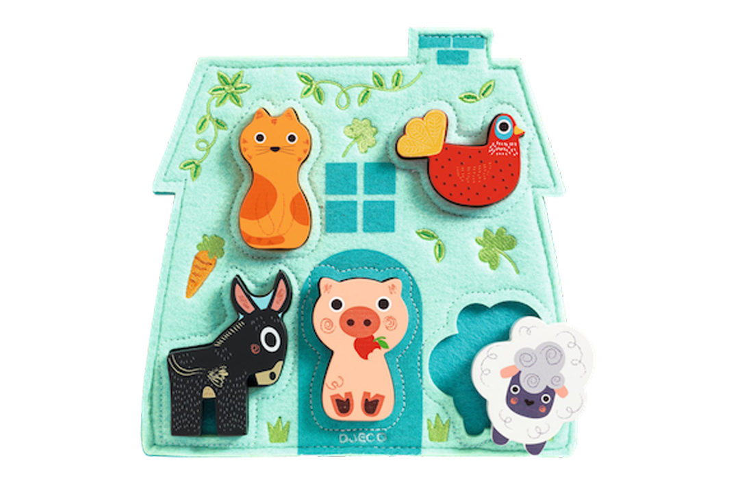 Wood & Felt Farm Animal Puzzle