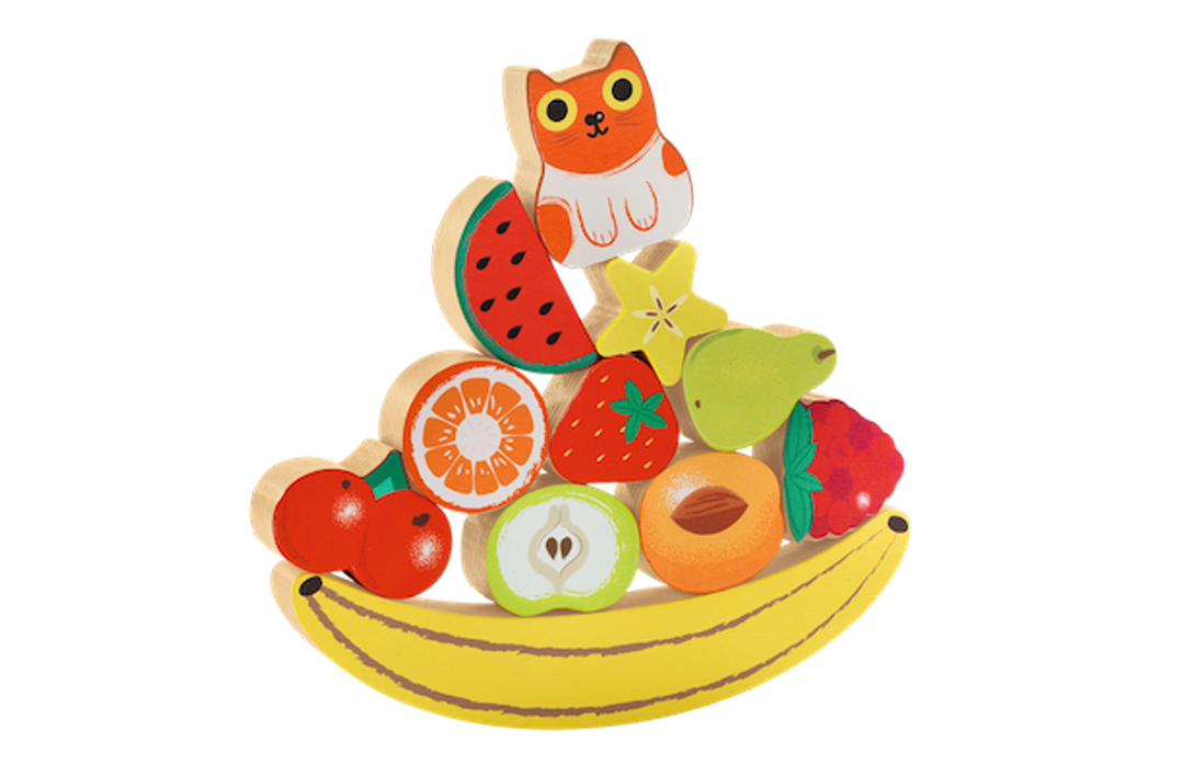 Wooden Fruit Balancing Puzzle
