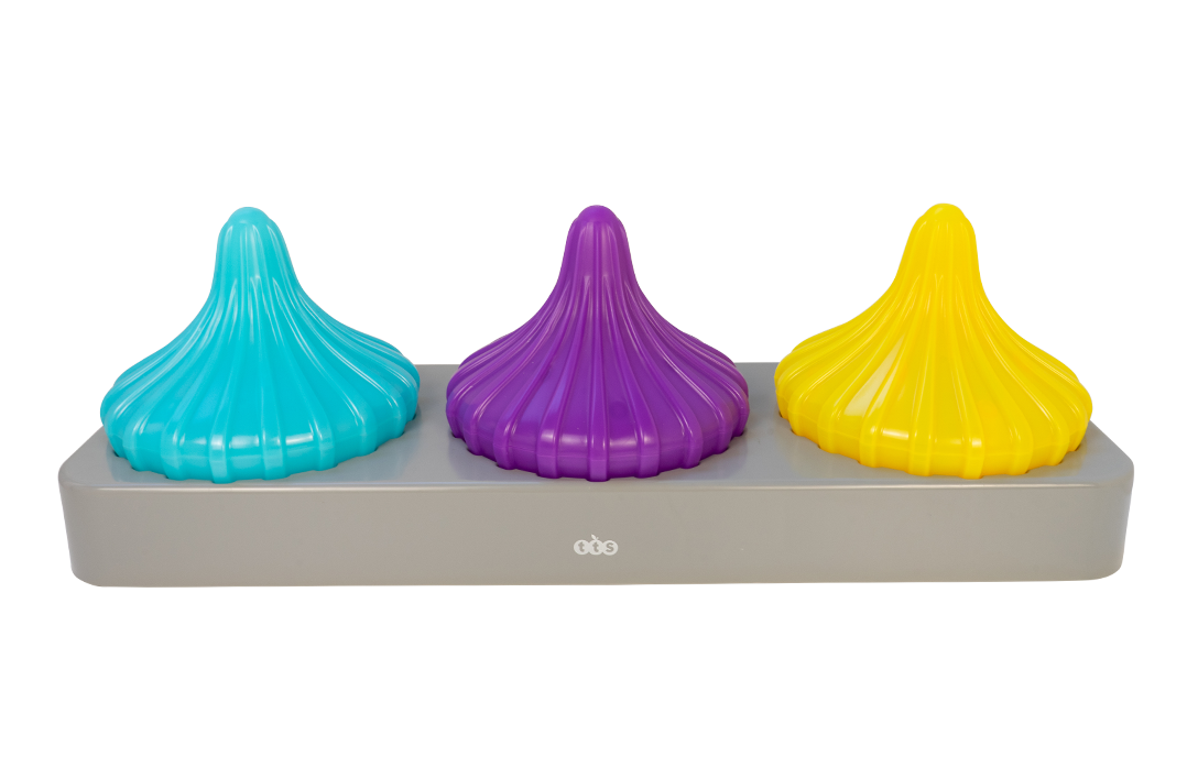 Light Up Twist & Turn Spinning Tops 4pc