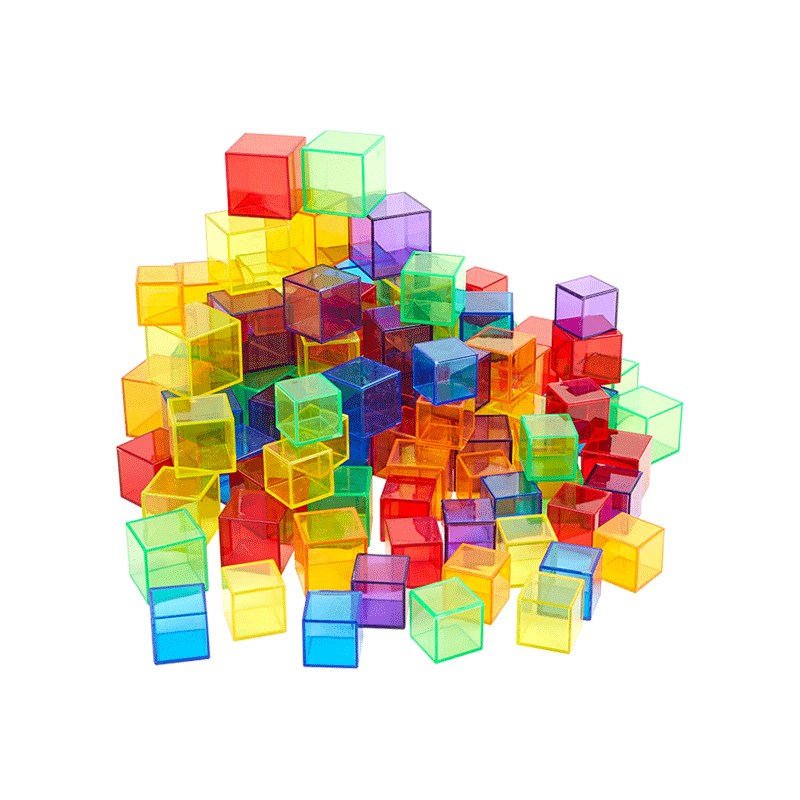 Translucent Coloured Blocks 90pc