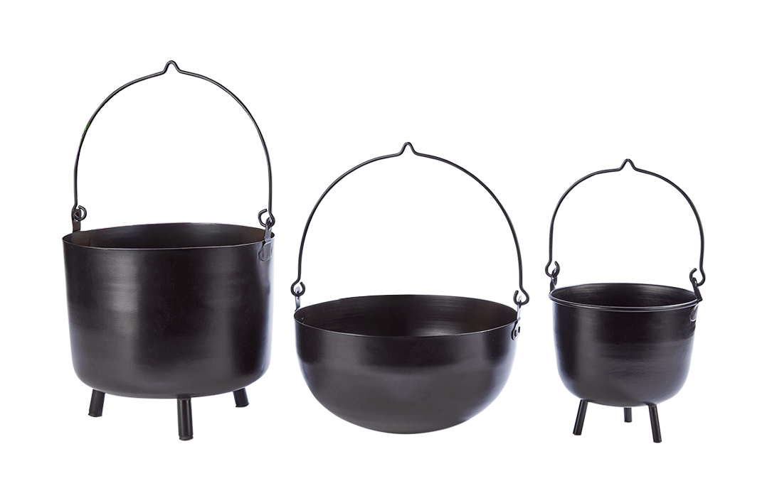 Metal Cauldrons 3pc