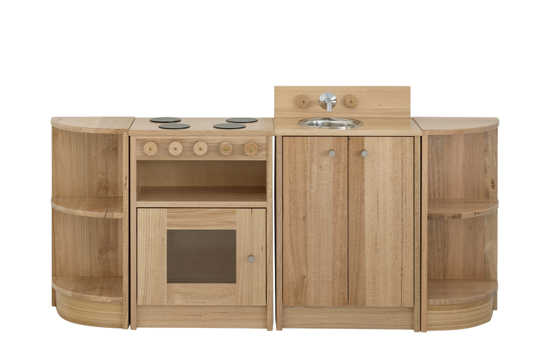 Tas Oak Home Corner Kitchen Set with Quarter Circles