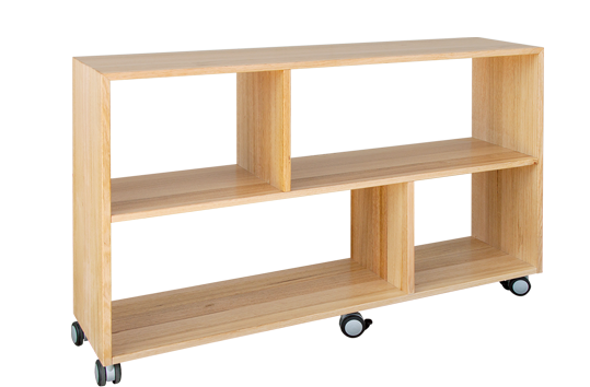 Tas Oak Open Back Display Cupboard