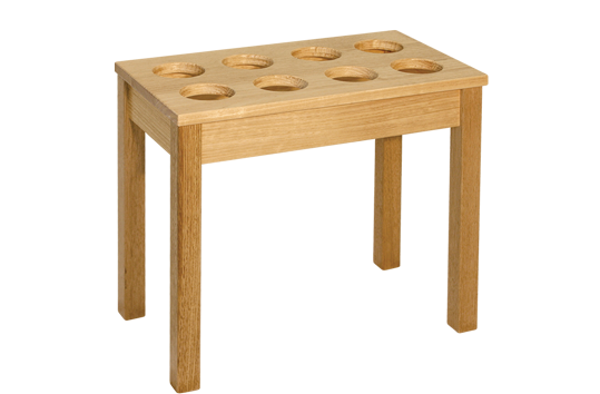 Oak Hardwood Paint Pot Holder 8