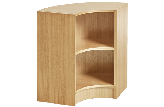 Tas Oak Home Corner Semi Circle