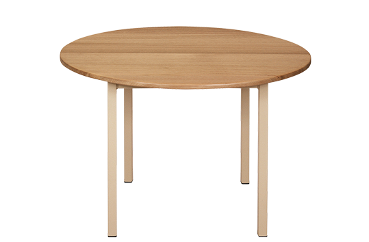 Tas Oak Hardwood Round Table: 900mm