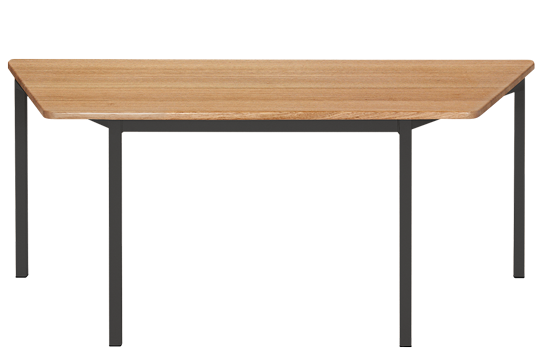 Tas Oak Hardwood Trapezoidal Table