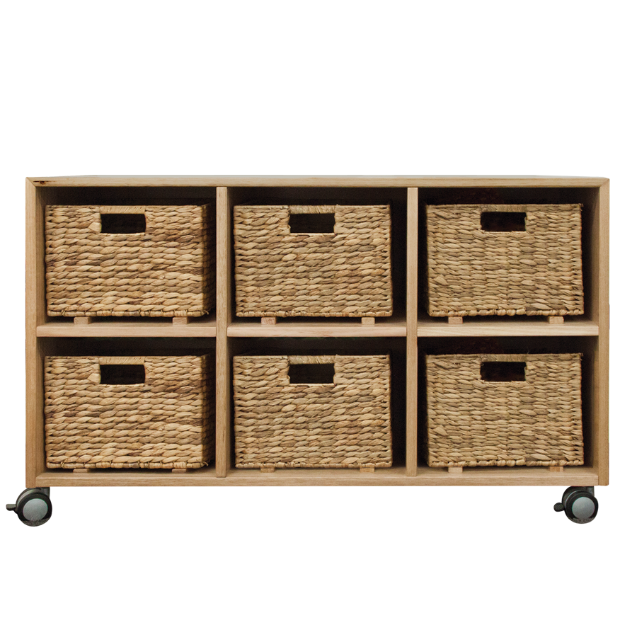 Ash 6 Basket Storage Unit