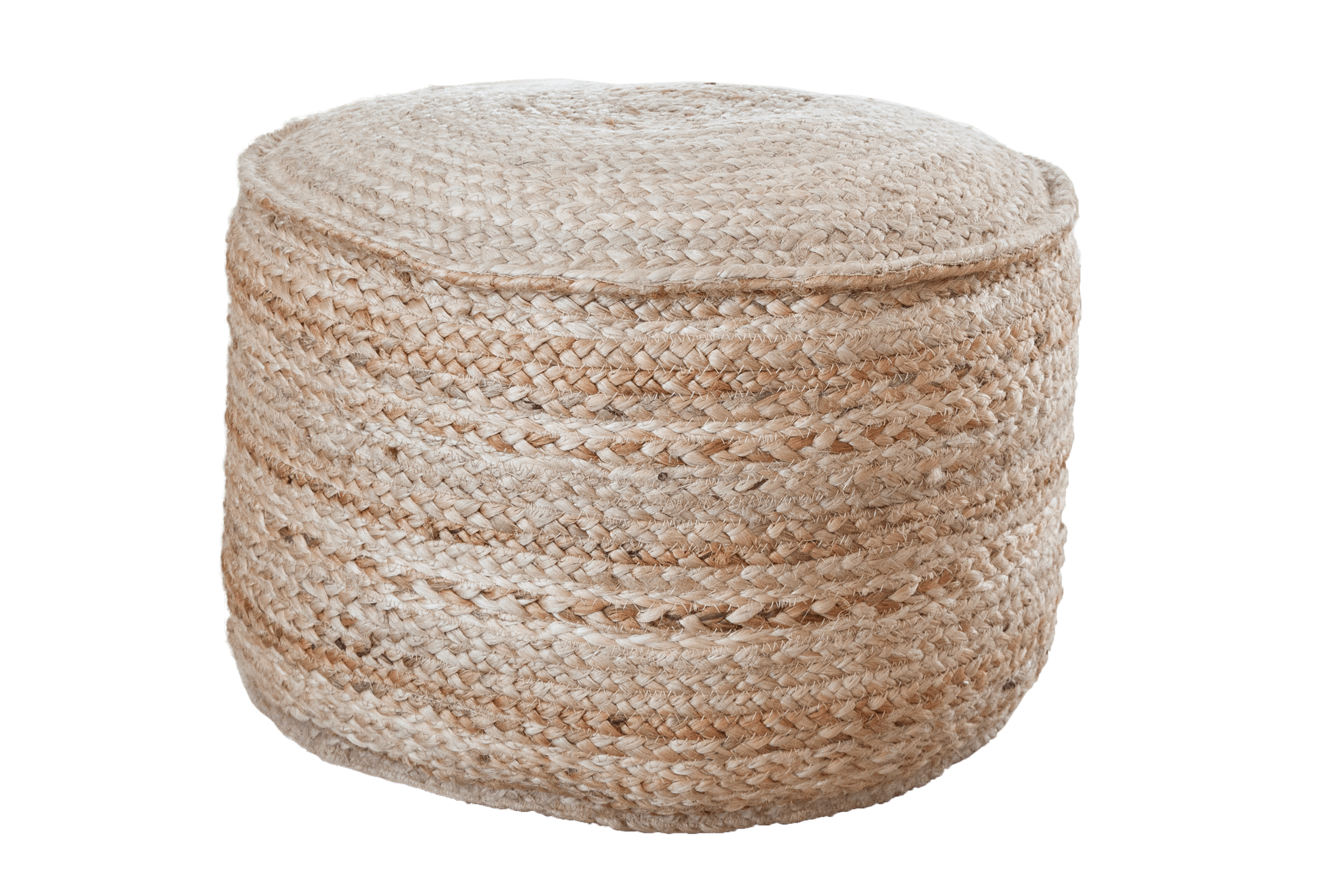 Round Ottoman Jute