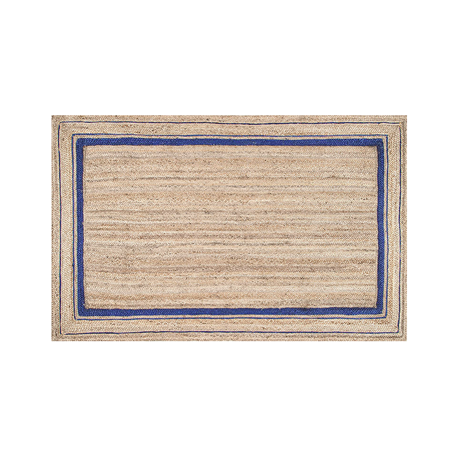 Jute Indigo Border Rug