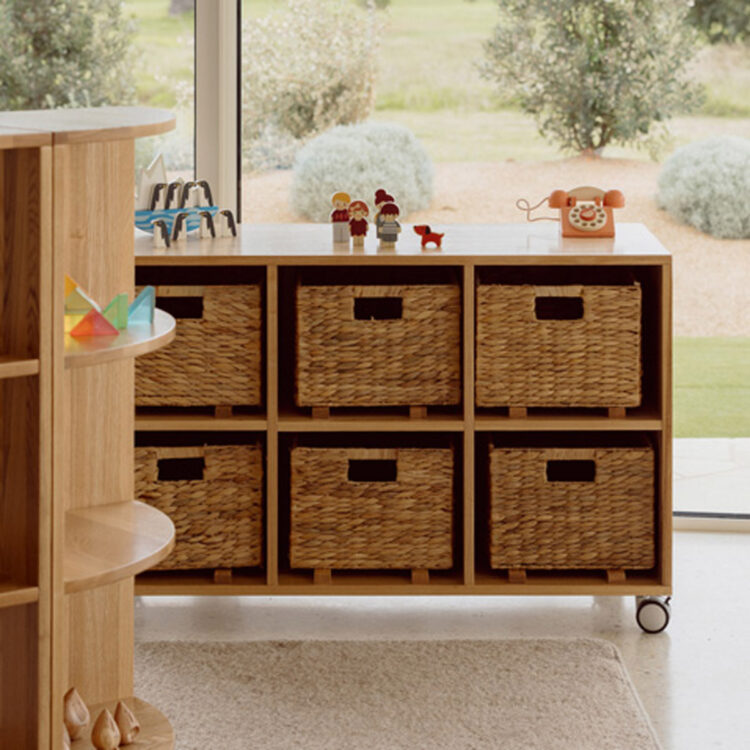 Ash 6 Basket Storage Unit