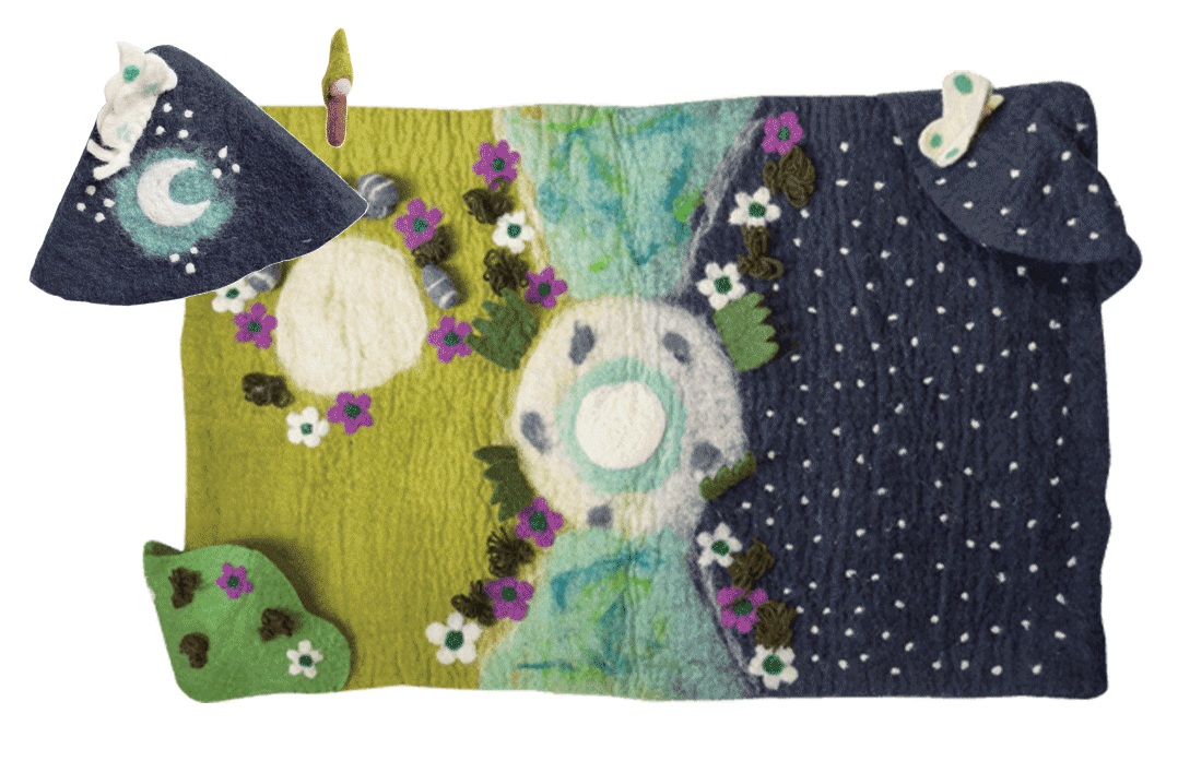 Garden Moon Mat & House