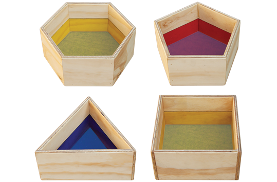 Colour Perspex Shapes Set