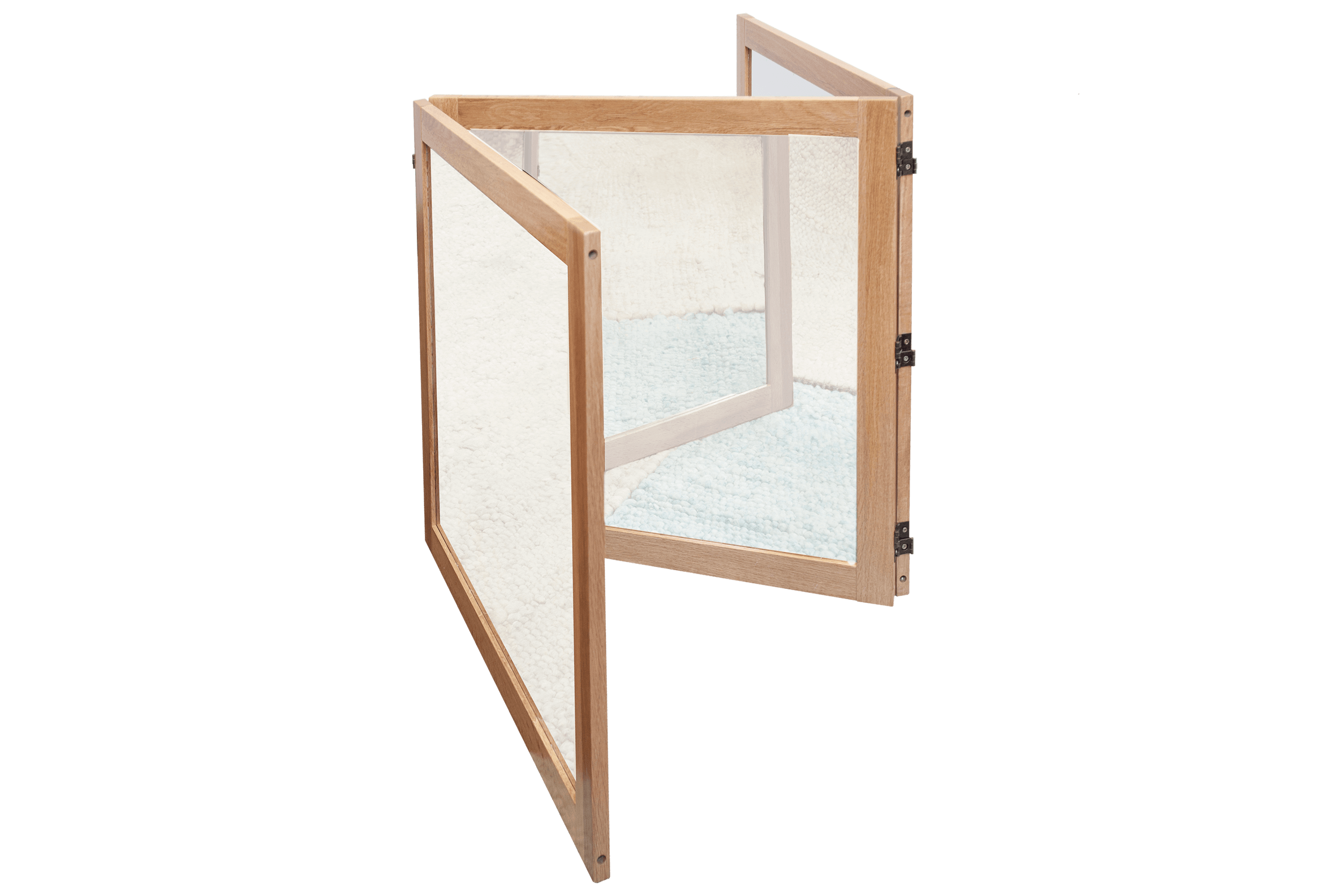 Oak Large 3 Way Mirror