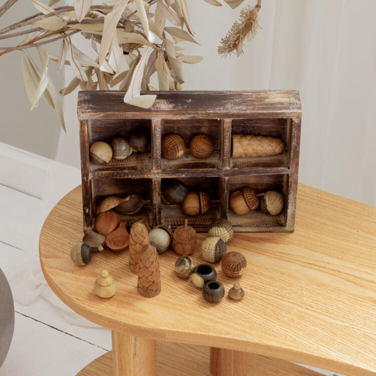 Mini Loose Parts Carved