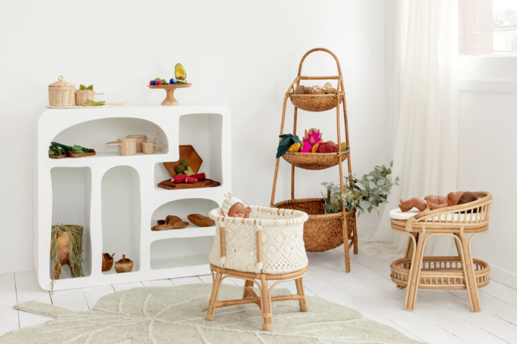 Rattan Tea Set