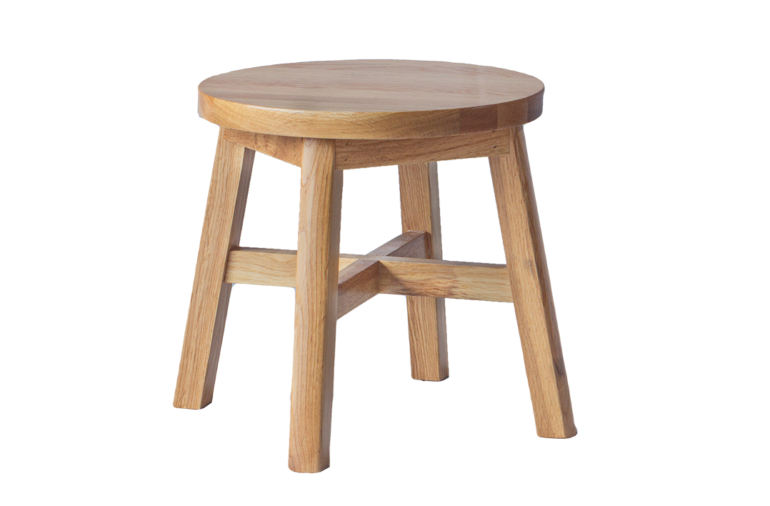 Oak Round Stool