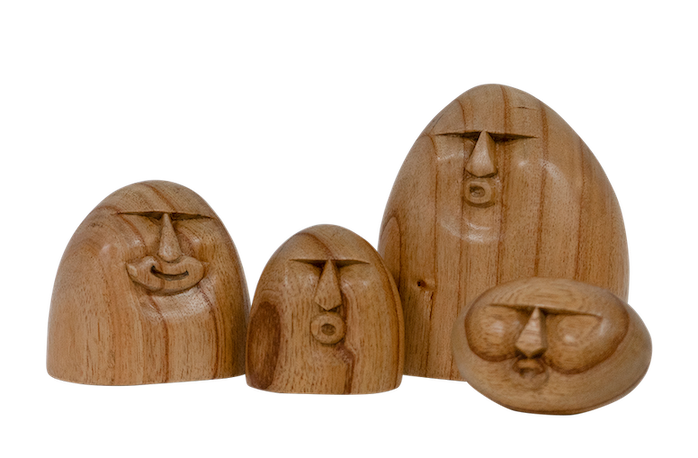 Rock Faces 4pc