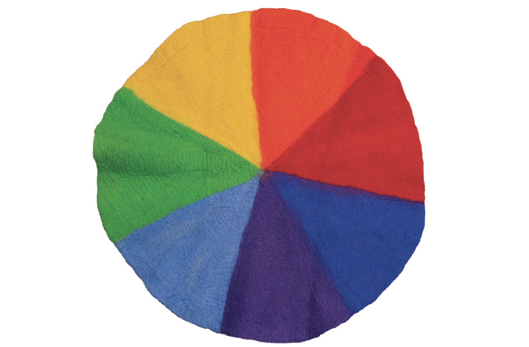 90cm Felt Mat Rainbow